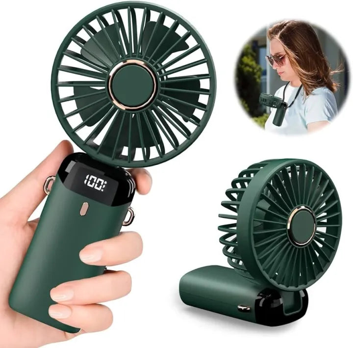 Portable USB Mini Fan mini Mini Fan Rechargeable Handheld Fan with Led Display
